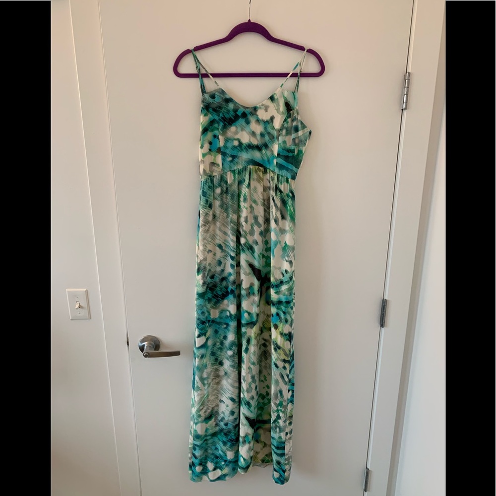 Parker Patterned Silk Maxi Dress - S